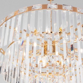 Подвесная люстра Eurosvet Elegante 10130/10 золото/прозрачный хрусталь Strotskis в Казани - kazan.mebel24.online | фото 5