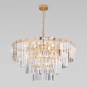 Подвесная люстра Eurosvet Elegante 10130/10 золото/прозрачный хрусталь Strotskis в Казани - kazan.mebel24.online | фото 6