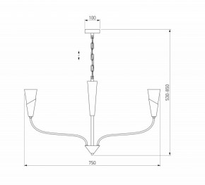 Подвесная люстра Eurosvet Rhyton 60167/6 латунь в Казани - kazan.mebel24.online | фото 5