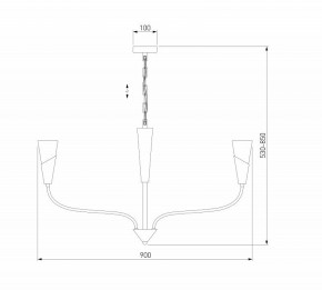Подвесная люстра Eurosvet Rhyton 60167/8 латунь в Казани - kazan.mebel24.online | фото 6