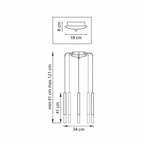 Подвесная люстра Lightstar Tubo L5T747133 в Казани - kazan.mebel24.online | фото 3