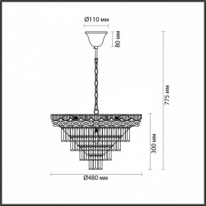 Подвесная люстра Lumion Esme 5233/8 в Казани - kazan.mebel24.online | фото 4