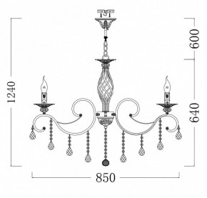 Подвесная люстра Maytoni Grace RC247-PL-10-R в Казани - kazan.mebel24.online | фото 6