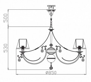 Подвесная люстра Maytoni Soffia RC093-PL-08-R в Казани - kazan.mebel24.online | фото 5