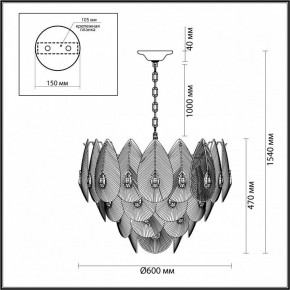 Подвесная люстра Odeon Light Cabochon 5050/17 в Казани - kazan.mebel24.online | фото 6