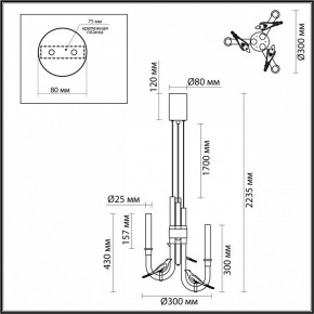 Подвесная люстра Odeon Light Lark 5431/6L в Казани - kazan.mebel24.online | фото 5