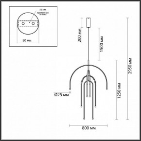 Подвесная люстра Odeon Light Memfi 6633/95L в Казани - kazan.mebel24.online | фото