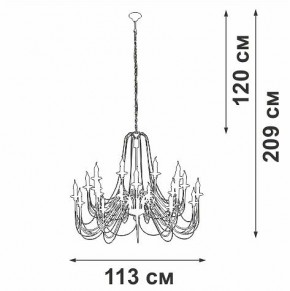 Подвесная люстра Vitaluce V1044 V1044-1/20 в Казани - kazan.mebel24.online | фото 3