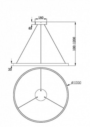 Подвесной светильник Maytoni Rim MOD058PL-L54BK в Казани - kazan.mebel24.online | фото 4