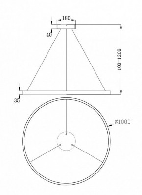 Подвесной светильник Maytoni Rim MOD058PL-L54BS4K в Казани - kazan.mebel24.online | фото 4