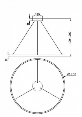 Подвесной светильник Maytoni Rim MOD058PL-L65BK в Казани - kazan.mebel24.online | фото 5