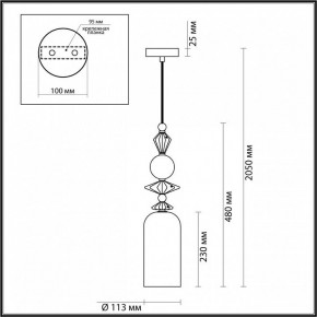 Подвесной светильник Odeon Light Bizet 4855/1 в Казани - kazan.mebel24.online | фото