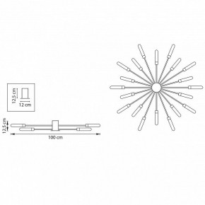 Потолочная люстра Lightstar Ragno 732203 в Казани - kazan.mebel24.online | фото 5