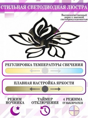 Потолочная люстра Natali Kovaltseva High-Tech Led Lamps HIGH-TECH LED LAMPS 82006 BLACK в Казани - kazan.mebel24.online | фото 5