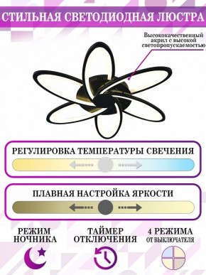Потолочная люстра Natali Kovaltseva High-Tech Led Lamps HIGH-TECH LED LAMPS 82008 BLACK в Казани - kazan.mebel24.online | фото 5