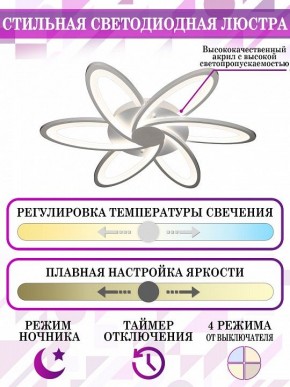 Потолочная люстра Natali Kovaltseva Smart home LED LAMPS 81217 в Казани - kazan.mebel24.online | фото 5