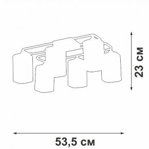 Потолочная люстра Vitaluce V3092 V3092-1/6PL в Казани - kazan.mebel24.online | фото 4