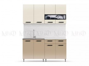 РИО-2 ЛДСП Кухонный гарнитур 1,6 м (Бежевый/Капучино) в Казани - kazan.mebel24.online | фото