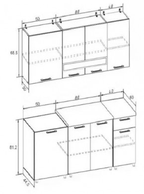 РИО-2 ЛДСП Кухонный гарнитур 1,7 м в Казани - kazan.mebel24.online | фото 7