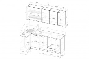 ШЕЛЛИ Кухонный гарнитур Прайм 400 (1100*2000 мм) в Казани - kazan.mebel24.online | фото 2