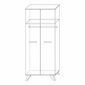 Шкаф для одежды 800 Вега Скандинавия в Казани - kazan.mebel24.online | фото 4