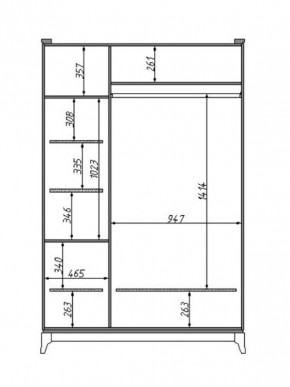 Шкаф для одежды Сабрина (ММ-302-01/03) с зеркалом в Казани - kazan.mebel24.online | фото