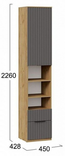 Шкаф комбинированный Хилтон Исп. 2 в Казани - kazan.mebel24.online | фото 8