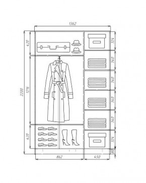 Шкаф-купе ХИТ 22-4-14-77 (420) в Казани - kazan.mebel24.online | фото 3