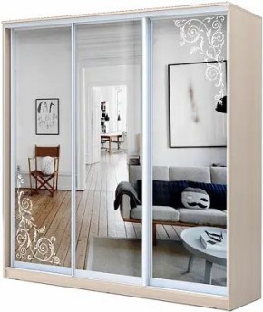 Шкаф-купе ХИТ 22-4-20-656 ОРНАМЕНТ в Казани - kazan.mebel24.online | фото