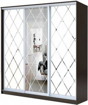 Шкаф-купе ХИТ 23-18/2-666 РОМБ БОЛЬШОЙ МАТОВЫЙ в Казани - kazan.mebel24.online | фото