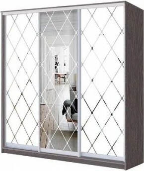 Шкаф-купе ХИТ 24-20/2-666 РОМБ БОЛЬШОЙ МАТОВЫЙ в Казани - kazan.mebel24.online | фото