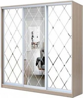 Шкаф-купе ХИТ 24-20-666 РОМБ БОЛЬШОЙ МАТОВЫЙ в Казани - kazan.mebel24.online | фото