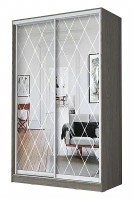 Шкаф-купе ХИТ 24-4-17-66 РОМБ БОЛЬШОЙ в Казани - kazan.mebel24.online | фото