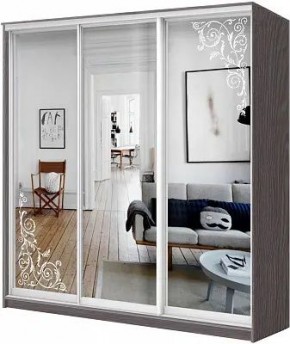 Шкаф-купе ХИТ 24-4-18-656 ОРНАМЕНТ в Казани - kazan.mebel24.online | фото