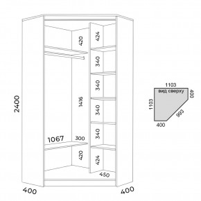Шкаф-купе ХИТ-У-24-4-55 в Казани - kazan.mebel24.online | фото 3