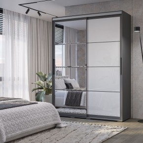 Шкаф-купе Крафт-6 1.6 м ШКК-06 (графит) в Казани - kazan.mebel24.online | фото