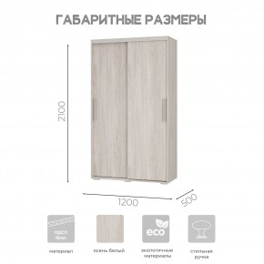 Шкаф-купе ШКК-11 (ясень белый) в Казани - kazan.mebel24.online | фото 7