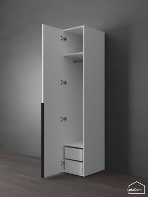 Шкаф Linnea MHR-1-3 2050х400х510 (Белый-М 11.1.1) в Казани - kazan.mebel24.online | фото 5