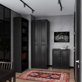 Шкаф МАКС двухдверный узкий, цвет Дуб Венге в Казани - kazan.mebel24.online | фото 4