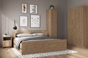 Шкаф ПЕГАС однодверный с рамочным фасадом, цвет Дуб Сонома в Казани - kazan.mebel24.online | фото 4