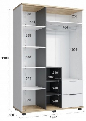 Шкаф платяной СкайЛайт СЛ-03К в Казани - kazan.mebel24.online | фото 5