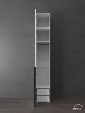 Шкаф с антресолью Linnea MHR-1A-3 2450х400х510 (Белый-М 11.1.2) в Казани - kazan.mebel24.online | фото 5