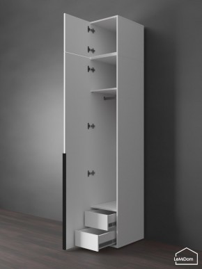 Шкаф с антресолью Linnea MHR-1A-3 2450х400х510 (Белый-М 11.1.2) в Казани - kazan.mebel24.online | фото 6