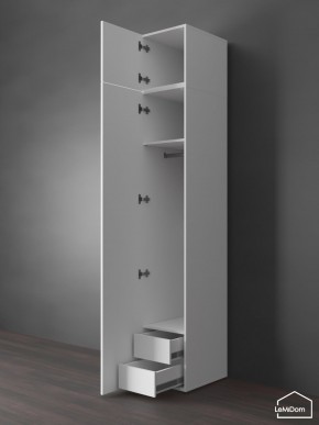 Шкаф с антресолью Linnea MHR-1POA-3 2450х400х510 (Белый-М 11.1.2) в Казани - kazan.mebel24.online | фото 6