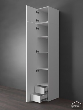 Шкаф с антресолью Linnea MHR-1POA-4 2450х400х510 (Белый-М 11.1.1) в Казани - kazan.mebel24.online | фото 5