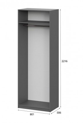 Шкаф ШК-5 (800) Графит серый в Казани - kazan.mebel24.online | фото 5