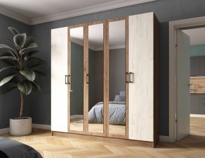 Шкаф Вегас 2000 Дуб крафт табачный/Дуб крафт белый в Казани - kazan.mebel24.online | фото 1