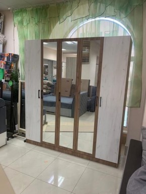 Шкаф Вегас 2000 Дуб крафт табачный/Дуб крафт белый в Казани - kazan.mebel24.online | фото 3