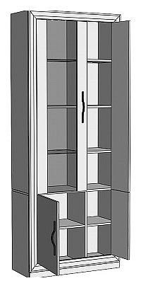 Шкаф-витрина Нобиле ШВтВ-ФСД-ФГК в Казани - kazan.mebel24.online | фото 2