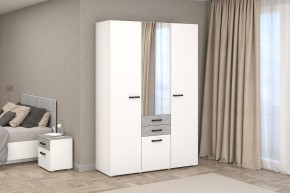 Спальный гарнитур Ева (Белый текстурный/Бетонный камень) в Казани - kazan.mebel24.online | фото 8